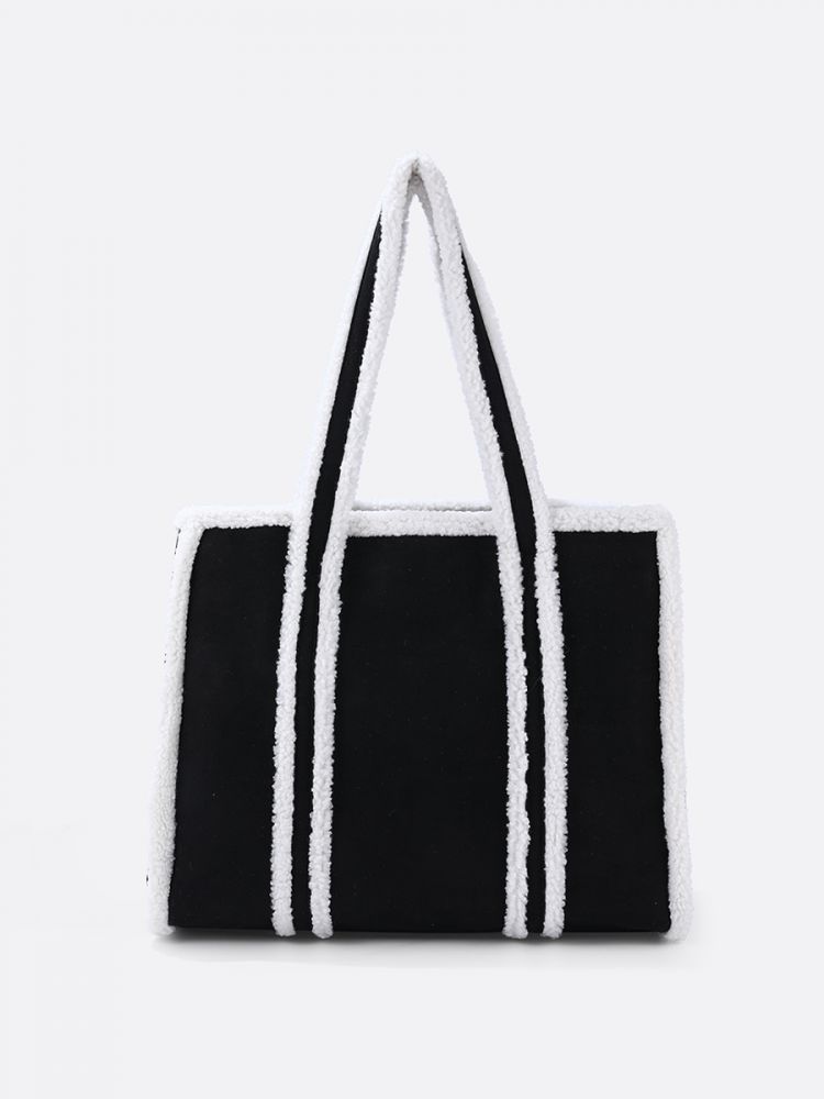 תיק מרובע משולב פרווה