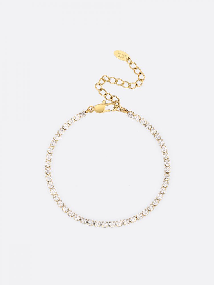 צמיד טניס מפלדת אל-חלד