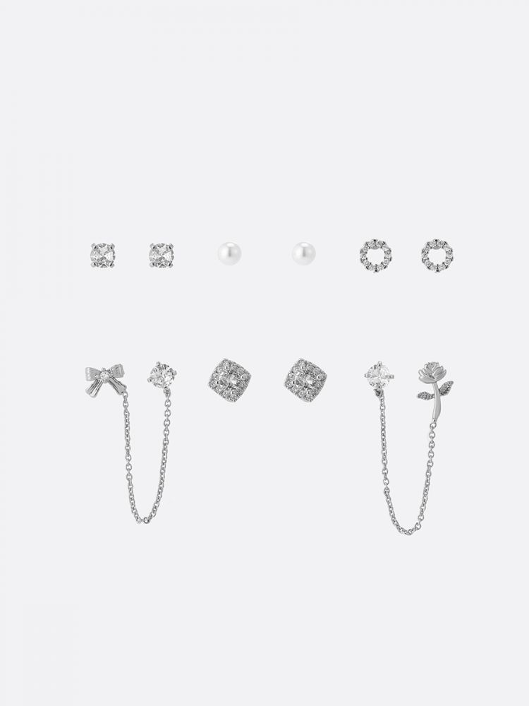 סט 6 זוגות עגילים