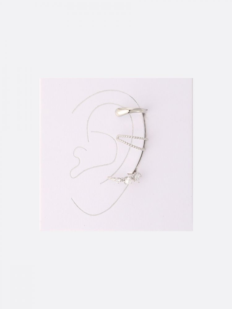 סט 3 עגילי קאף