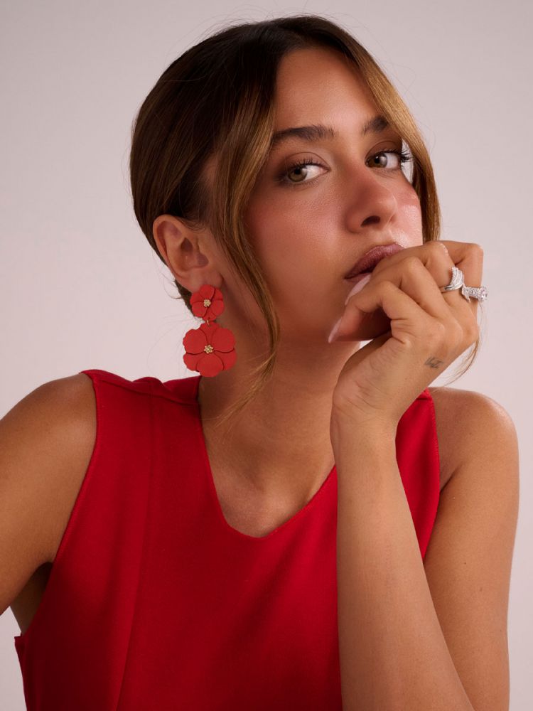 עגילי פרחים