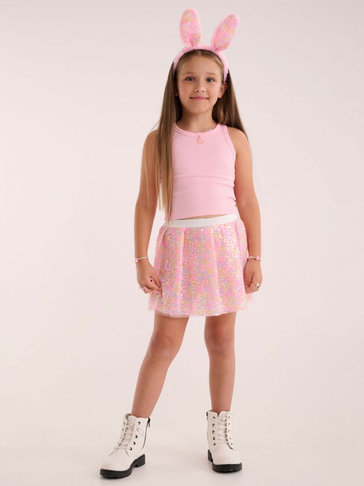 סט חצאית וקשת אוזני ארנבת