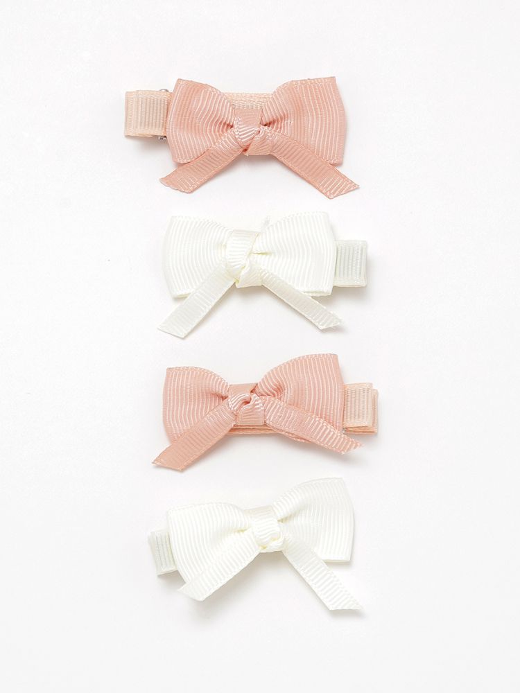 סט 4 סיכות פפיון שיער