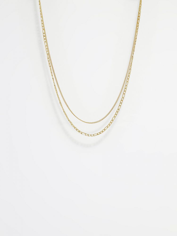 סט 2 שרשראות מפלדת אל-חלד