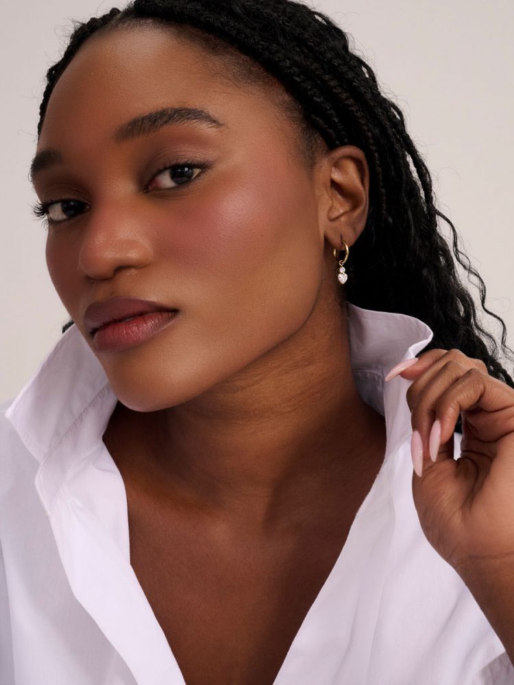 זוג עגילים פלדת אל-חלד