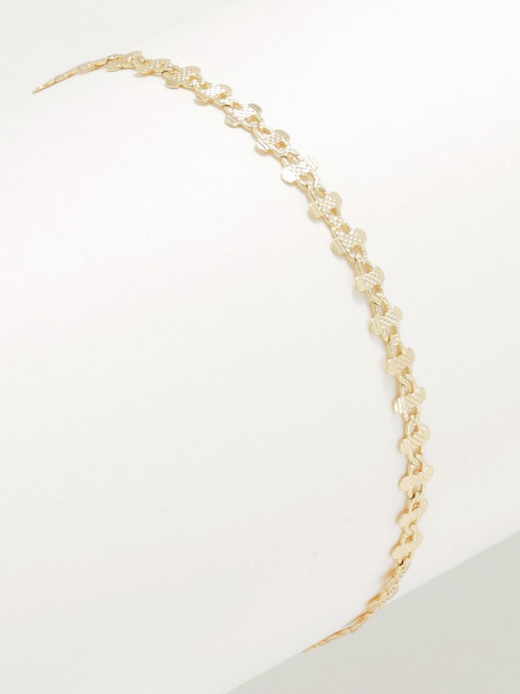 צמיד חוליות בציפוי זהב 14K