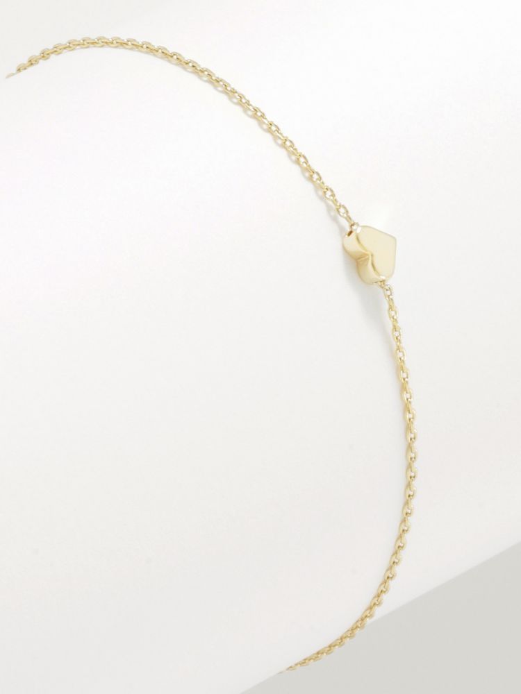 צמיד לב בציפוי זהב 14K