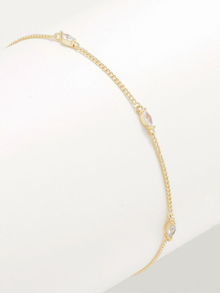 צמיד משובץ בציפוי זהב 14K