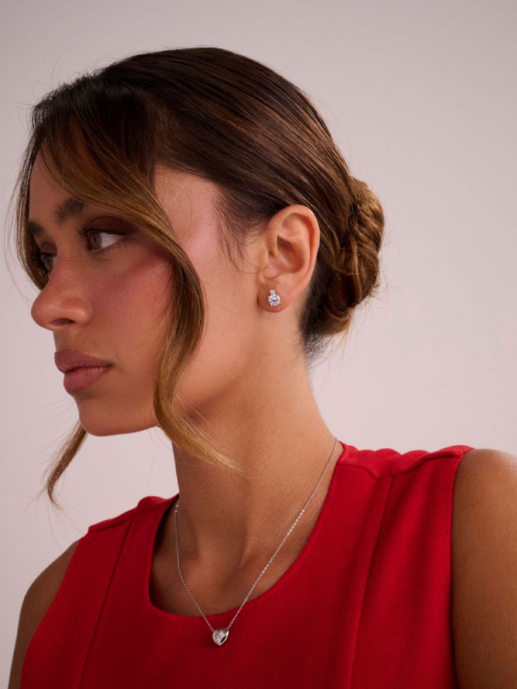 עגילים משובצים מכסף 925