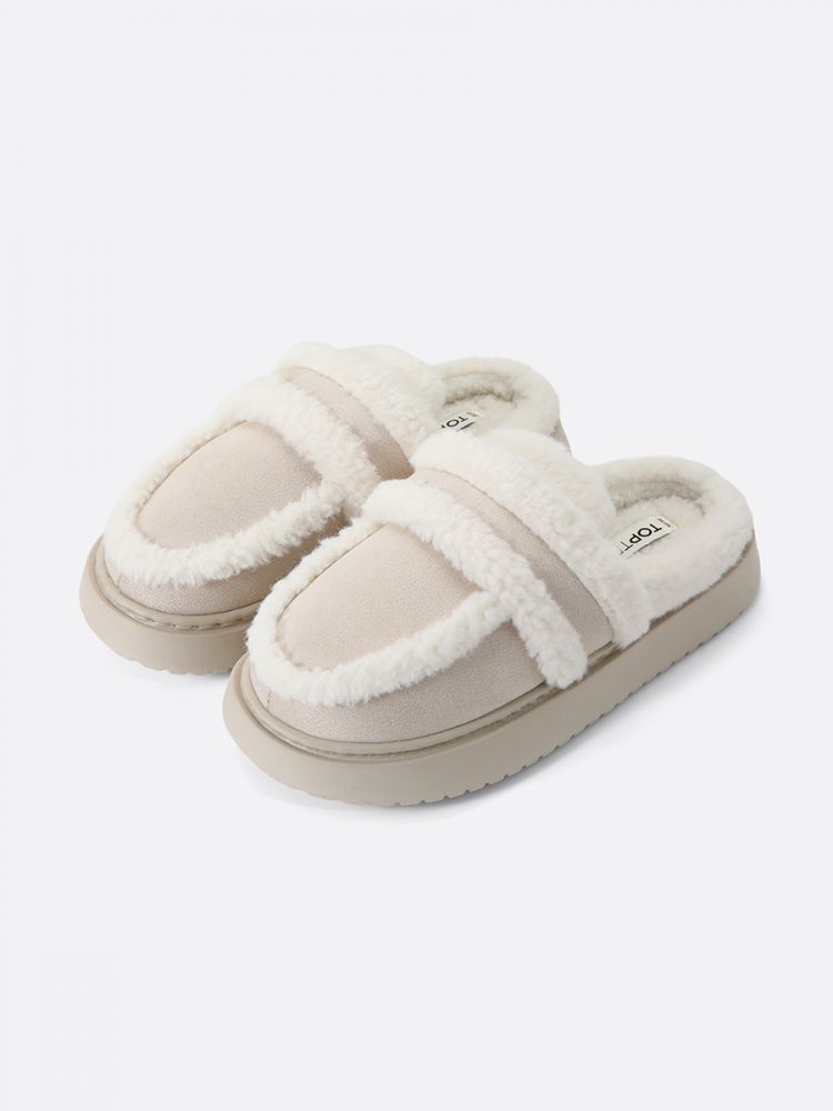 נעלי בית עם פרווה