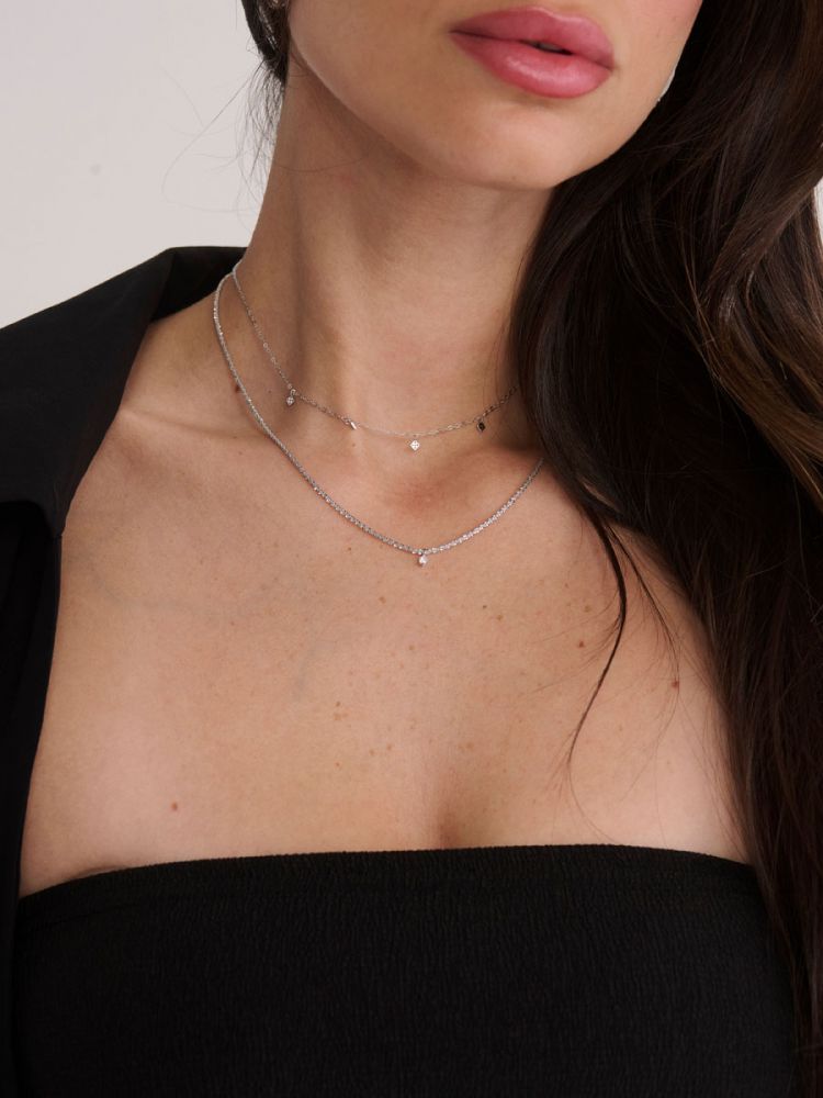 שרשרת צ’ארמים משובצת מכסף 925