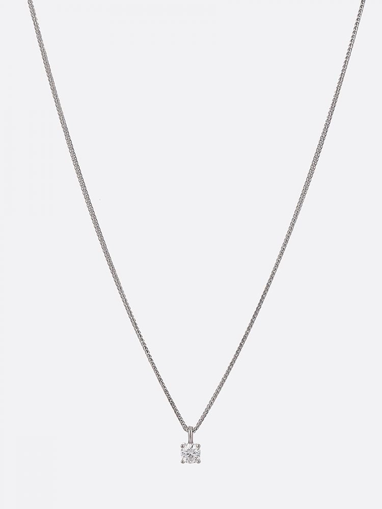 שרשרת עם תליון משובץ מכסף 925