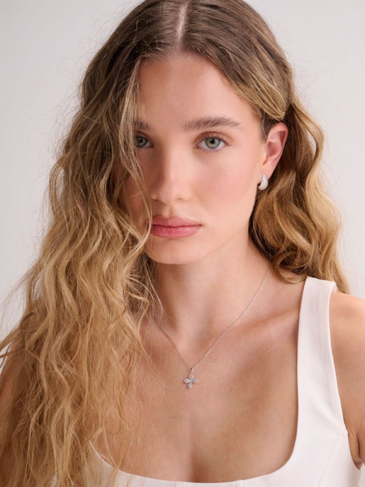 שרשרת פרח כסף 925