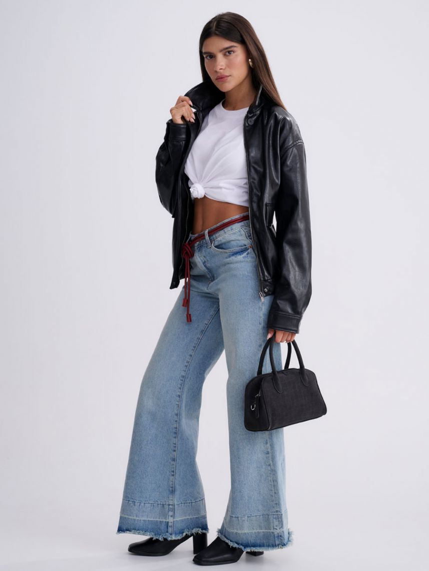 תיק צד קטן קרוקו