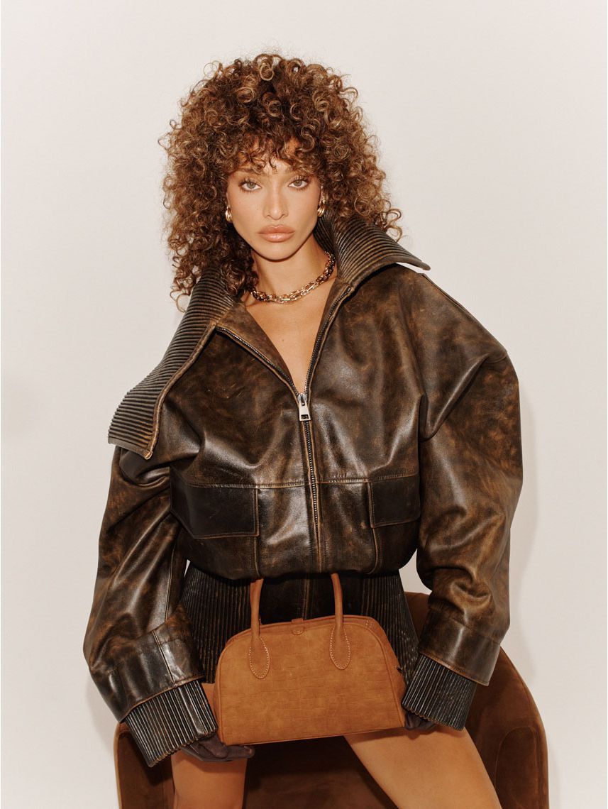 תיק צד קטן קרוקו