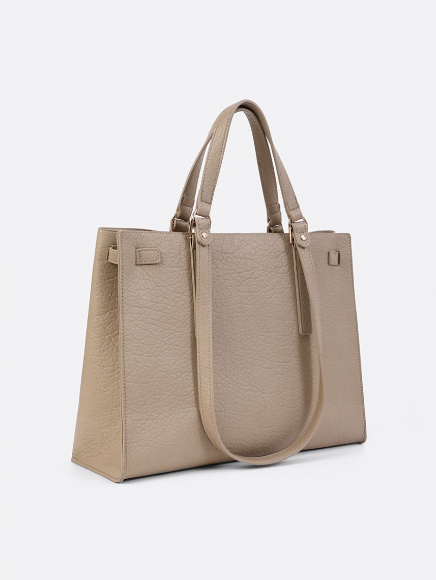 תיק צד עם טקסטורה