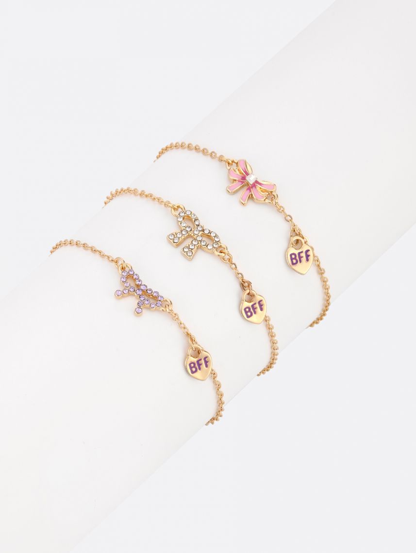 סט 3 צמידי חברות