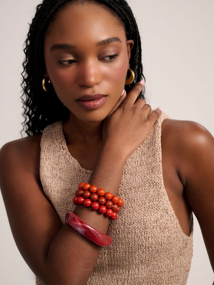 סט 3 צמידי חרוזים