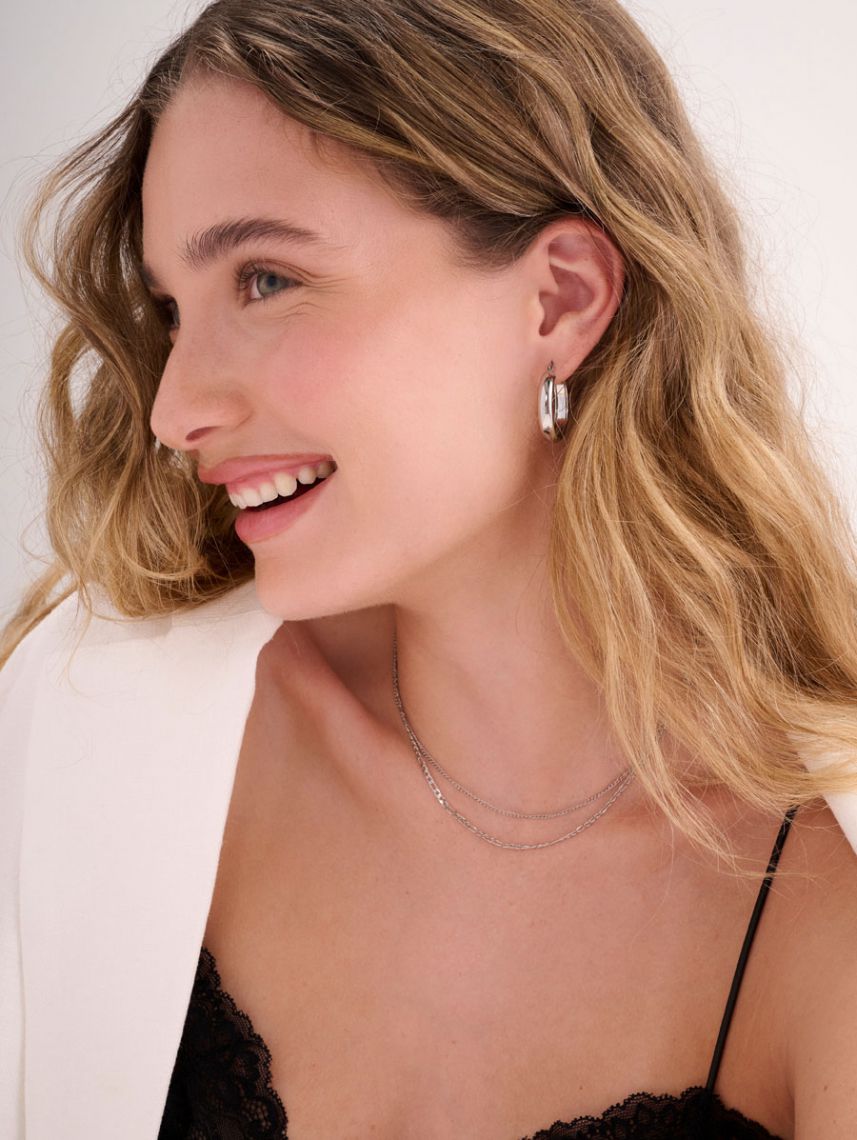 עגילי חישוק מפלדת אל-חלד