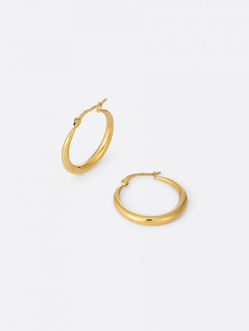 עגילי חישוק פלדת אל-חלד