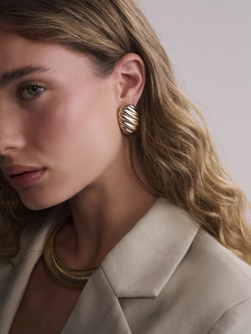 עגילי קליפס מעוצבים