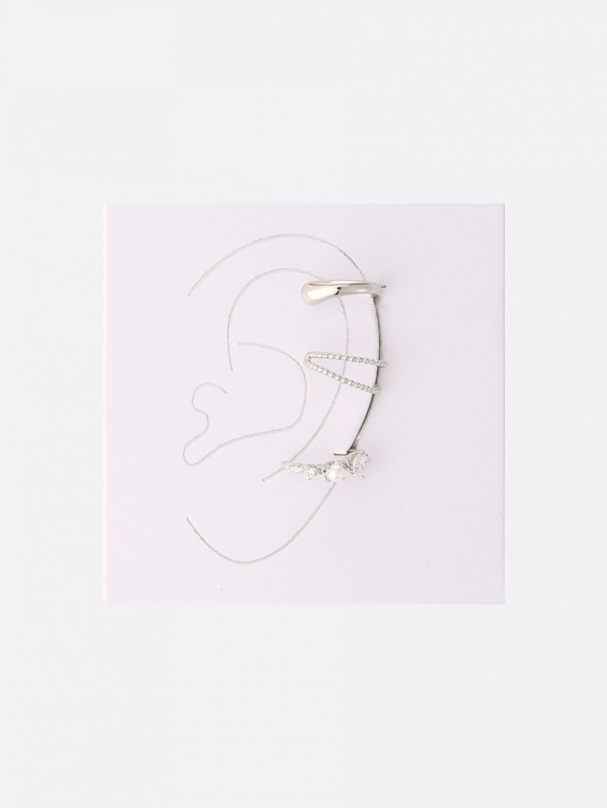 סט 3 עגילי קאף