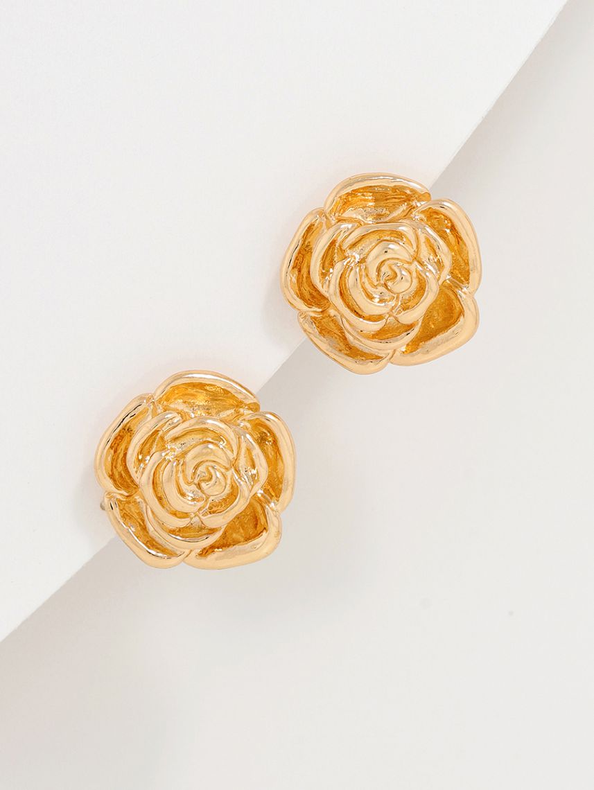 עגילי ורד צמודים