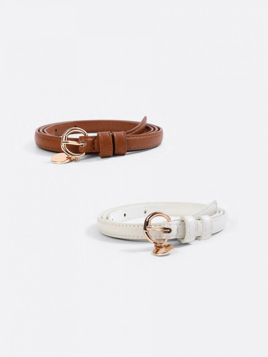 סט 2 חגורות מותן דקות