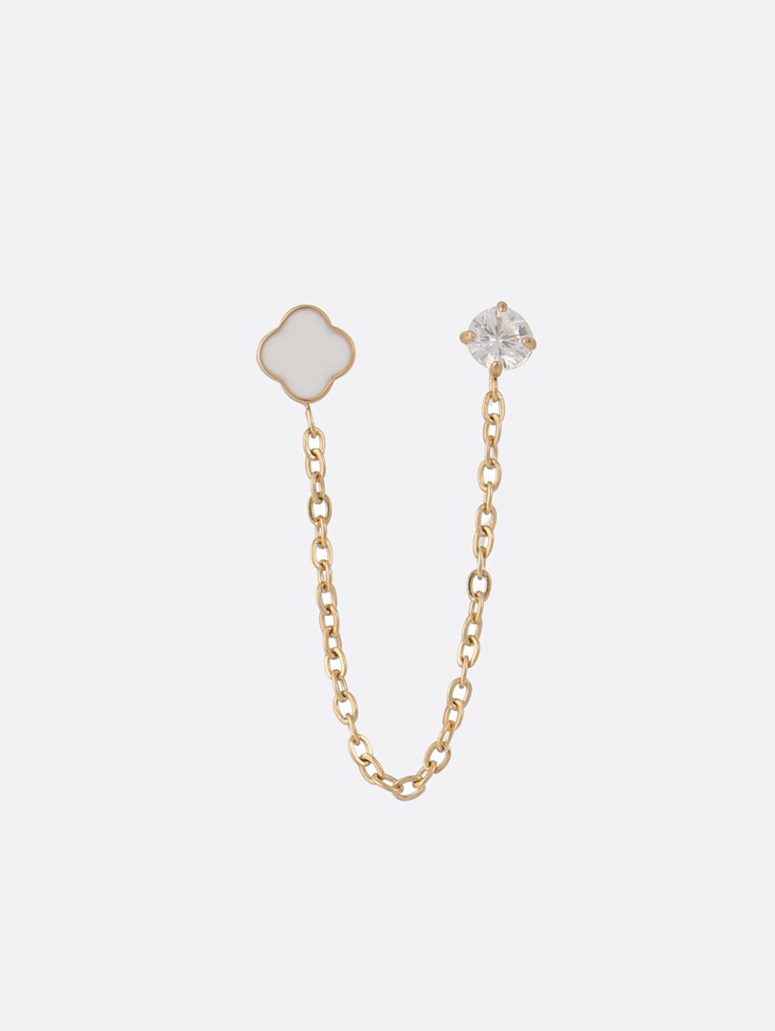 זוג עגילים פלדת אל-חלד