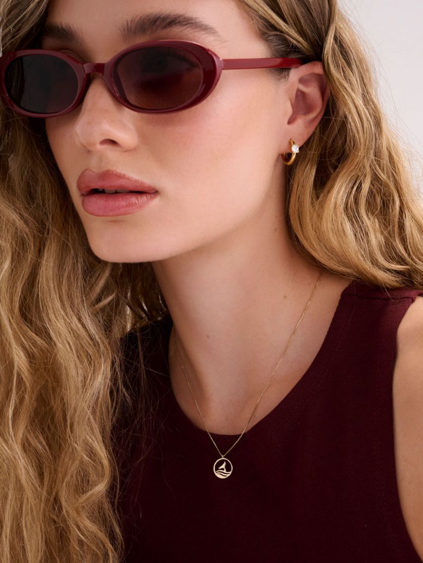 שרשרת מגן דוד בציפוי זהב 14K