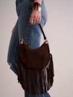 תיק צד חצי ירח עם פרנזים