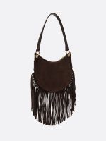 תיק צד חצי ירח עם פרנזים