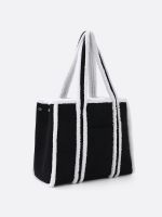 תיק מרובע משולב פרווה