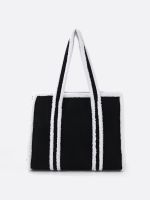 תיק מרובע משולב פרווה