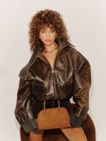 תיק צד קטן קרוקו