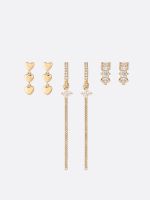 סט 3 זוגות עגילים