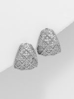 עגילים חישוק מעוינים