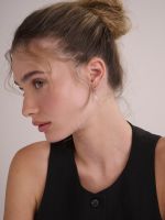 עגילי חישוק עם תליון