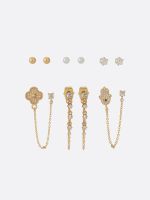 סט 6 זוגות עגילים