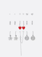 סט 9 זוגות עגילים