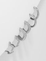 סט 3 זוגות עגילי חישוק