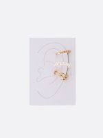 סט 3 עגילי קאף