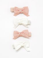 סט 4 סיכות פפיון שיער