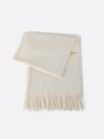 צעיף סריג דק עם פרנזים