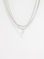 סט 2 שרשראות מעוטרות