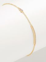 צמיד משובץ בציפוי זהב 14K