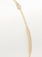 צמיד משובץ בציפוי זהב 14K