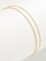 צמיד כפול בציפוי זהב 14K