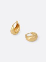 עגילי חישוק ציפוי זהב