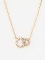 שרשרת עיגולים משתלבים בציפוי זהב 14K